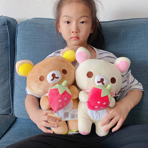 strawberry rilakkuma plush toy