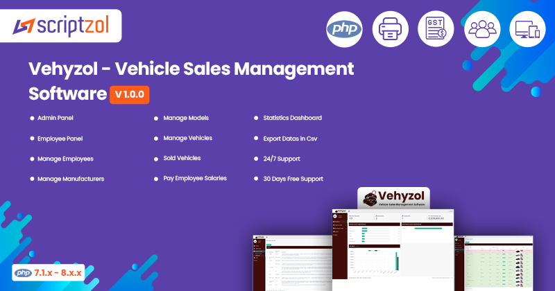 Vehyzol - Vehicle Sales Management Software