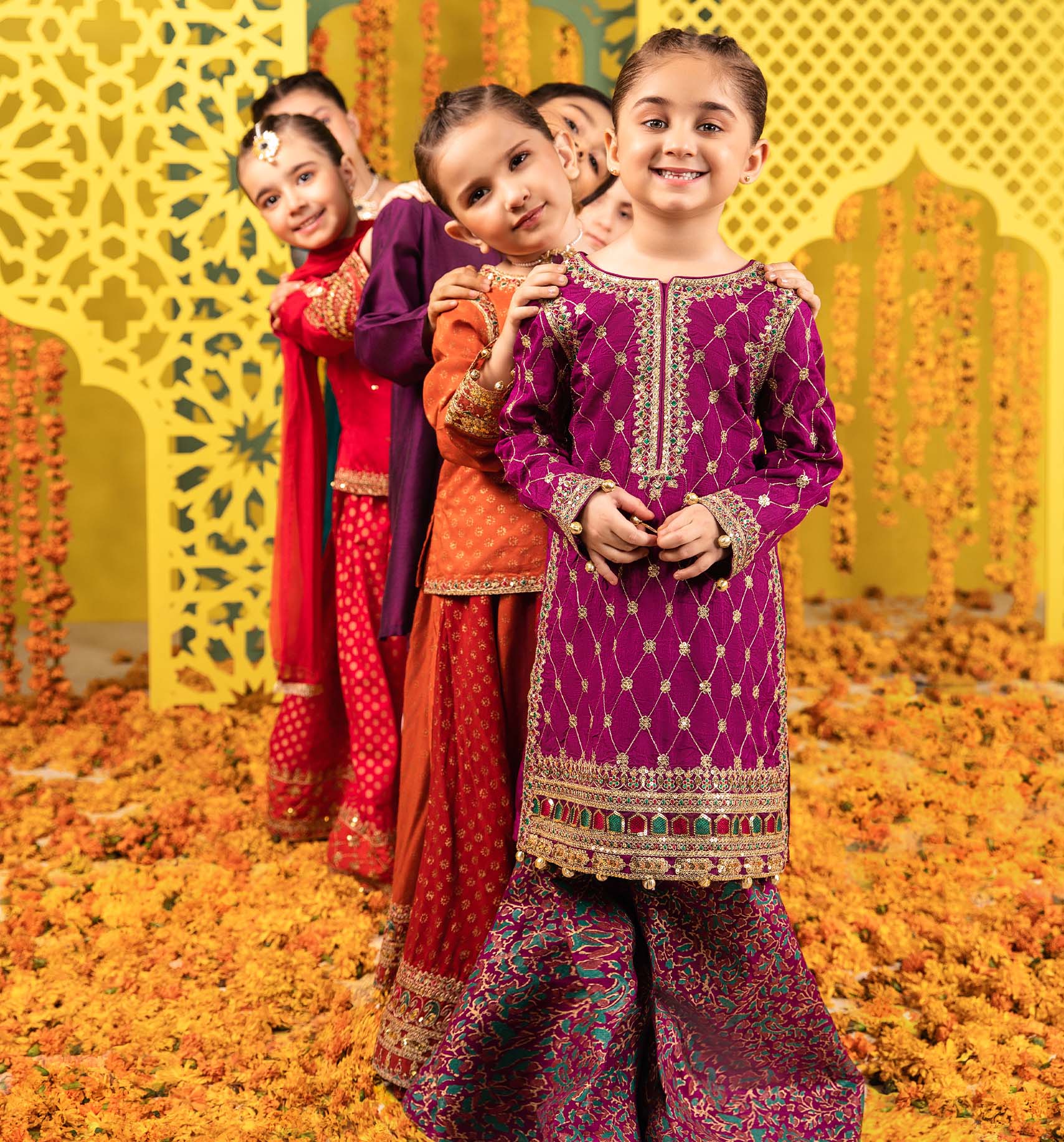 Baby Girl Eid Fancy Dresses Kids Collection 2025