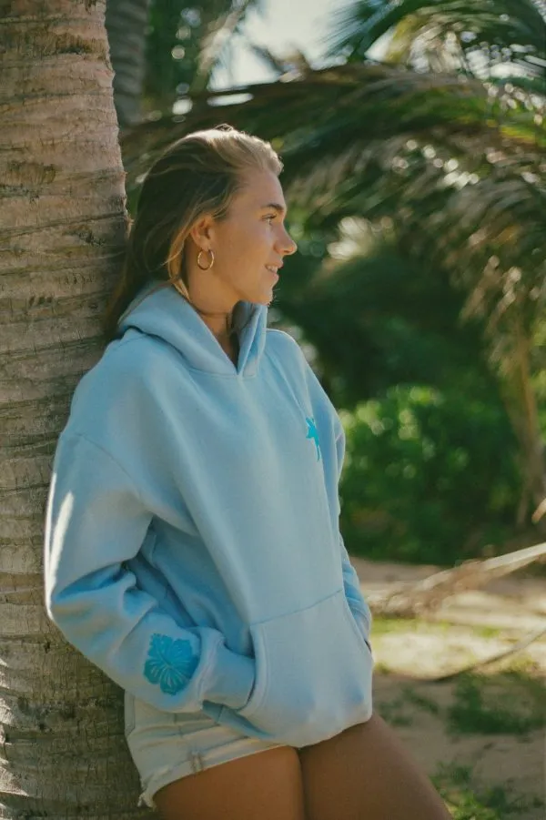 Embrace Style and Comfort with the Pink Palm Puff Hoodie