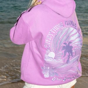 Pink Palm Puff Pajamas