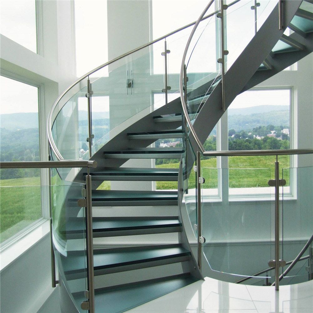 glass stair railing
