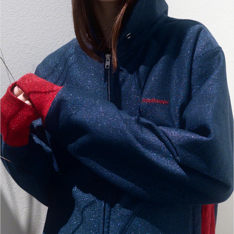 Madhappy Glitter Navy Midweight Zip Up