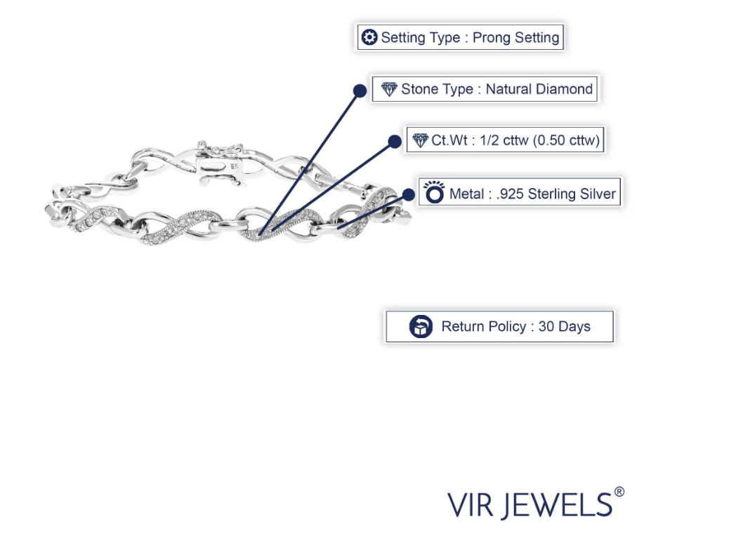 Diamond Bracelet for Women – Vir Jewels