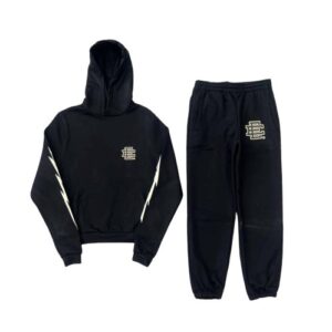 Eric Emanuel Black Lightning Bolt EE Sweatsuit