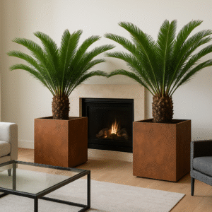 wysokie donice corten