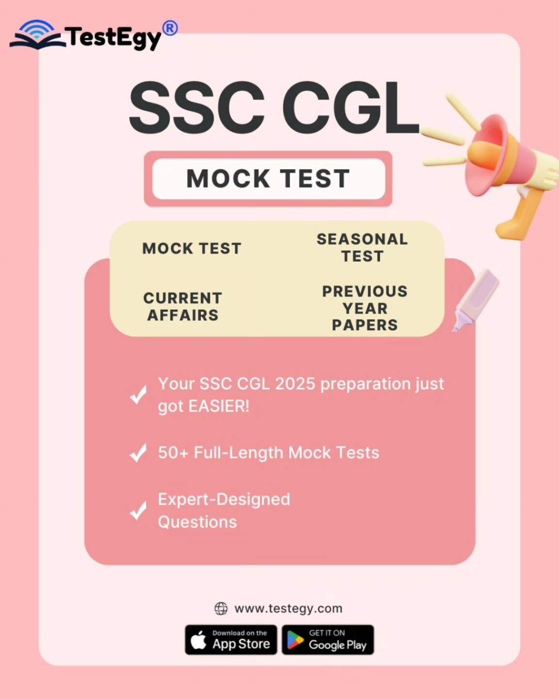 SSC CGL Tier 1 & Tier 2 Mock Test Series – Complete Preparation Guide (TestEgy)