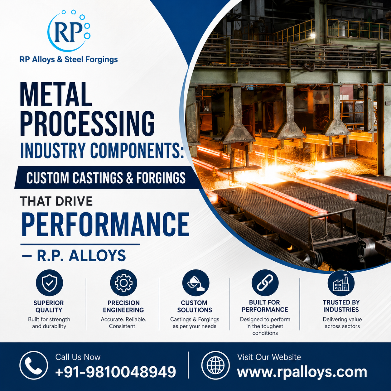 Metal Processing Industry Components: Custom Castings & Forgings That Drive Performance