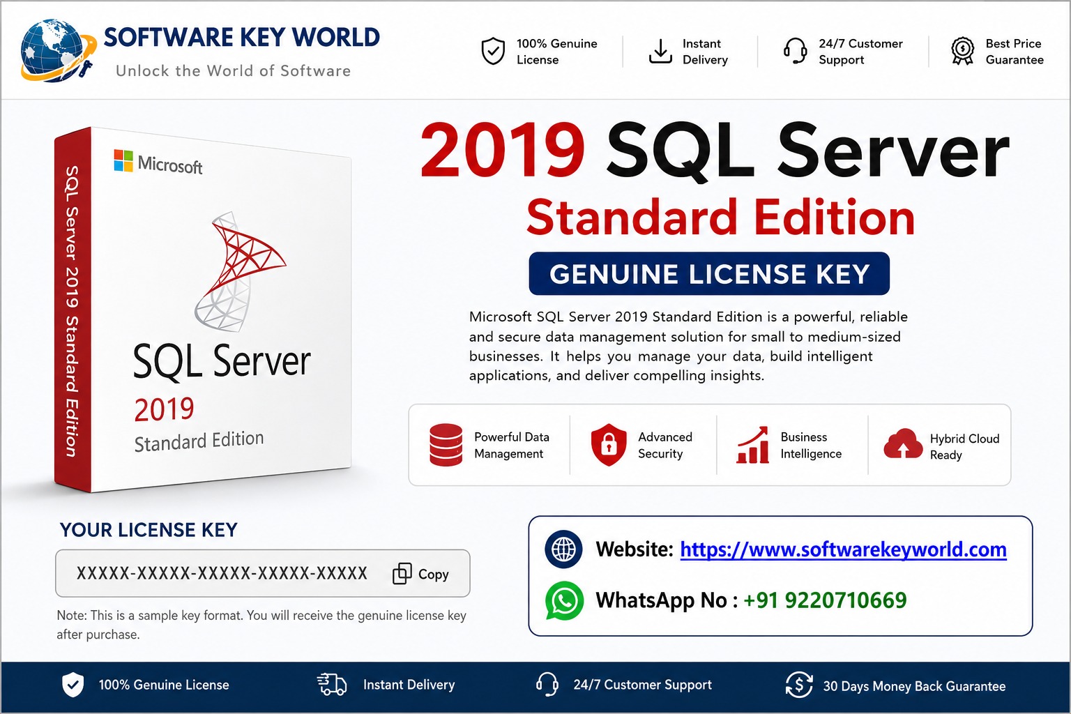 SQL Server 2019 Standard Edition License Key – Instant Activation