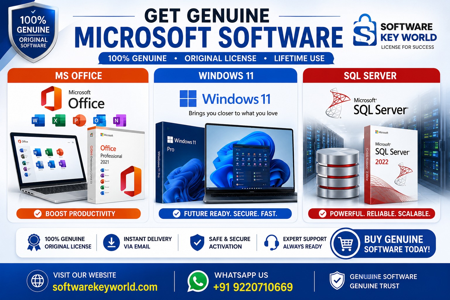 Buy Genuine Microsoft Office, Windows 11 & SQL Server Licenses at the Best Price