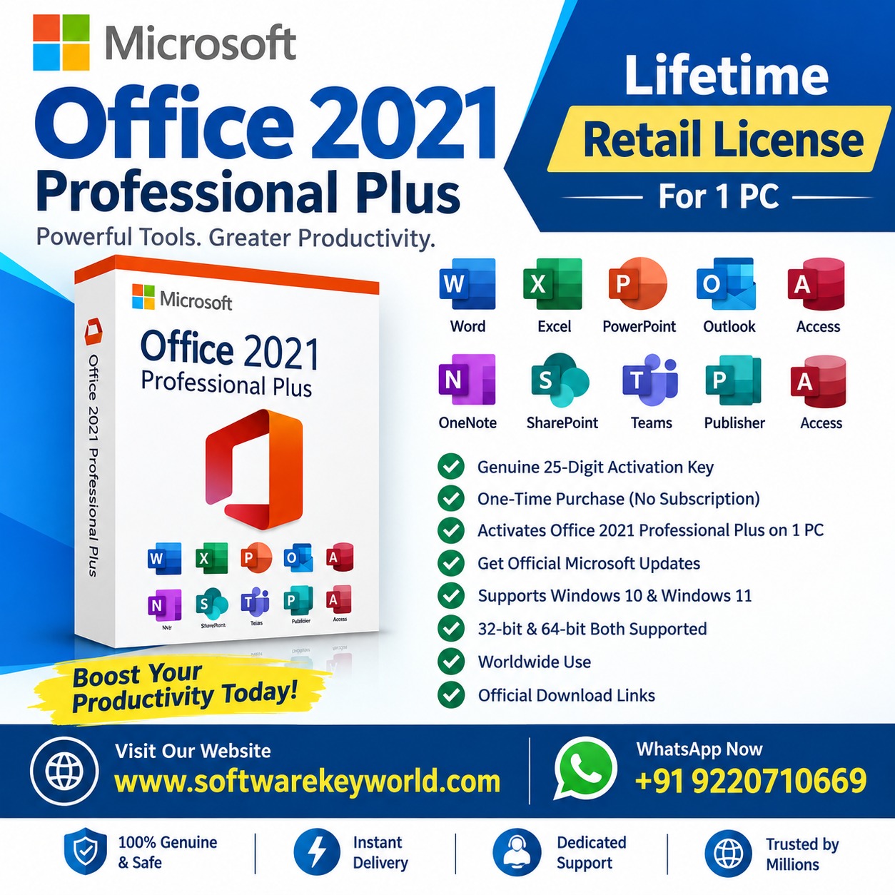Microsoft Office 2021 Professional Plus – Lifetime Retail License