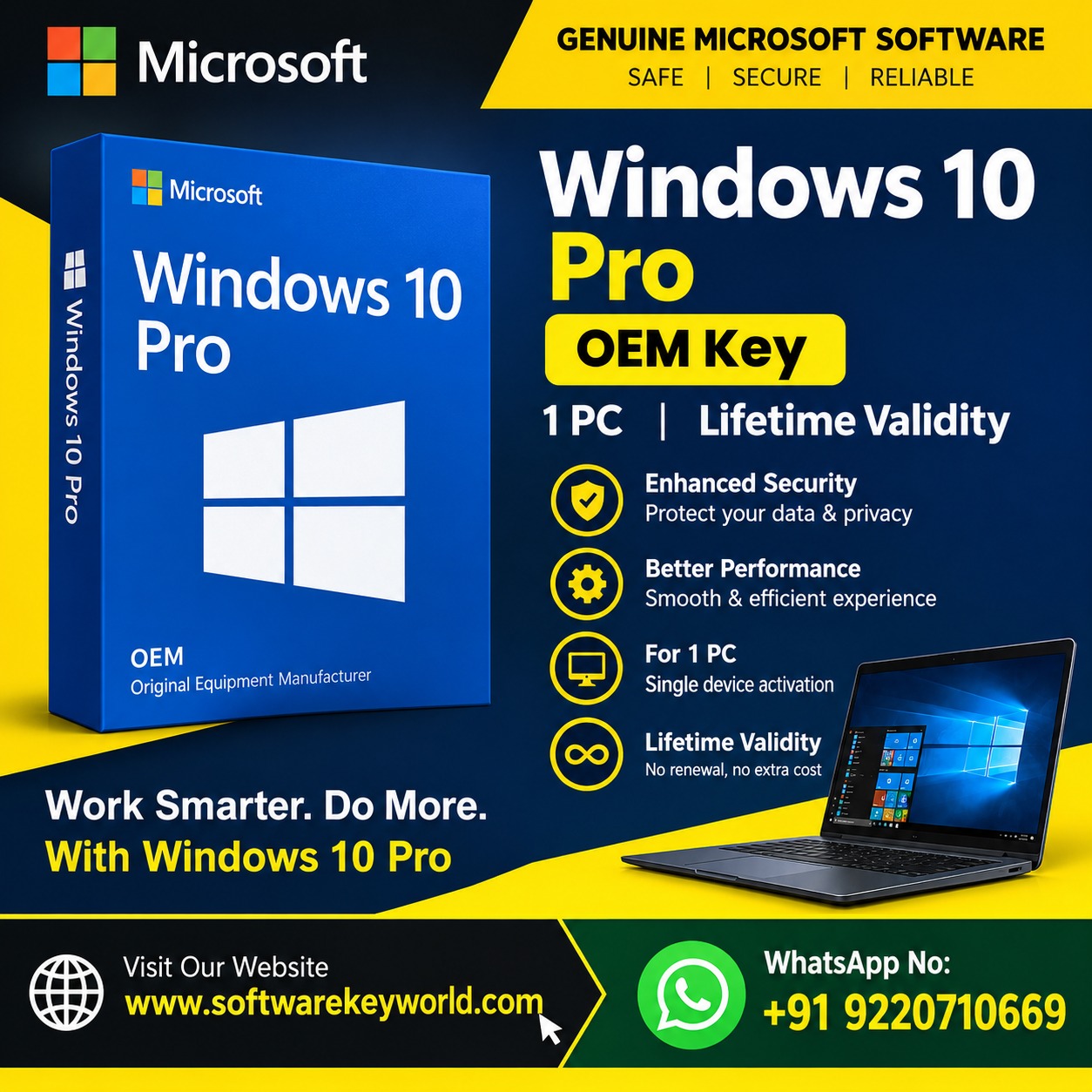 Windows 10 Home OEM Key – Lifetime Validity for 1 PC