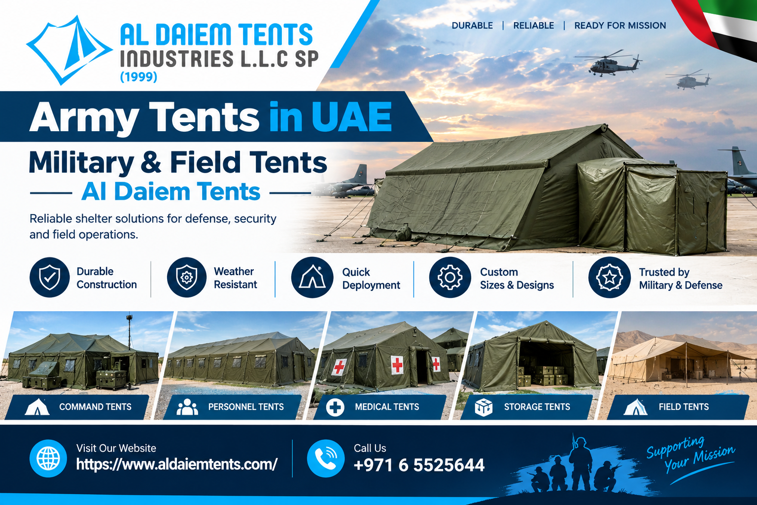 Army Tents in the UAE: Reliable Military and Field Shelter Solutions