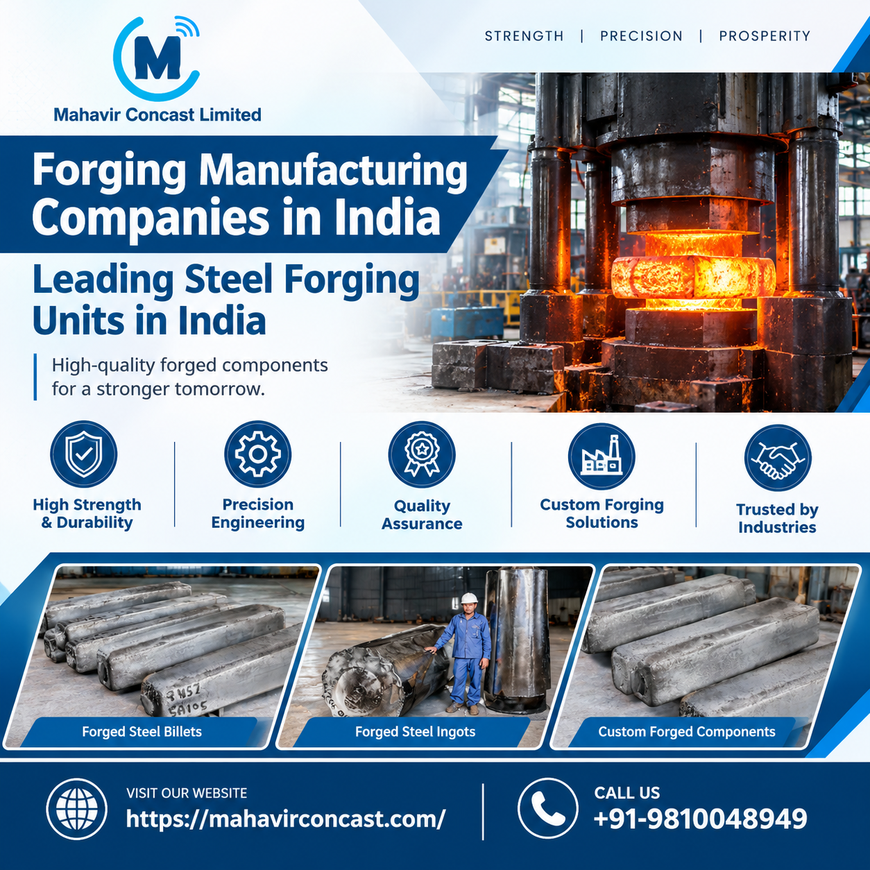 Forging Quality Ingots: Strength and Precision for Steel Forging Units in India