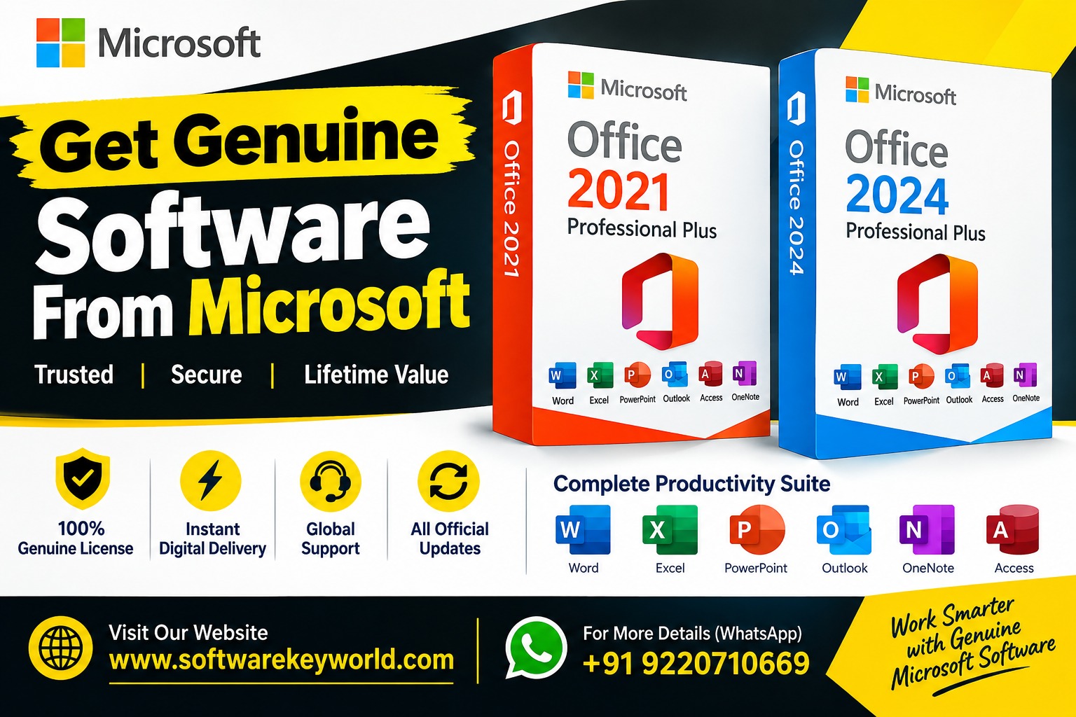 Microsoft Office 2021 & 2024 – Get Genuine Microsoft Software